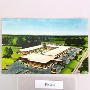 Holiday Inn Baltimore Maryland Vintage Postcard 1950s Hotel Aerial View Retro